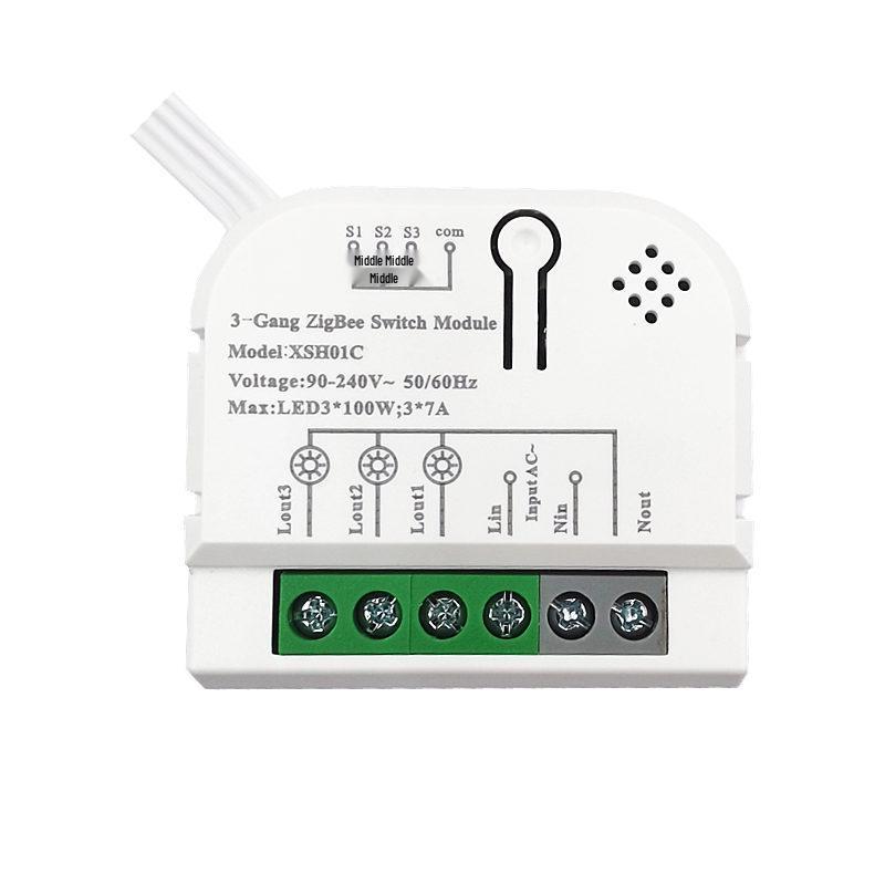 Zigbee Tuya Smart 3-Way On/Off Module for Alexa