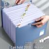 A4 Large Capacity Accordion File Organizer, Multi-Layer Stand-Up Folder, Test Paper Storage Bag, Set of 6.