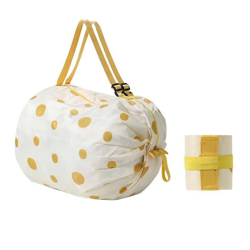 Folding Shopping Bag Portable Ultralight Environmental Protection Bag  Supermarket Large-capacity Waterproof Grocery Bag Handheld Cloth Bag