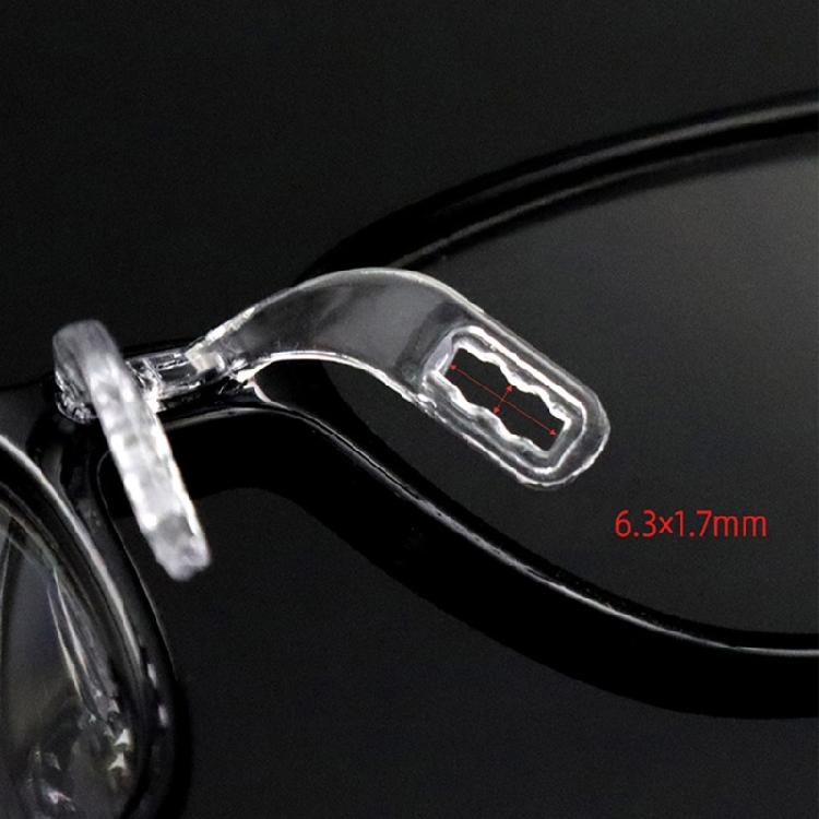 Kids Eyeglass Nose Rest Pads Soft Silicone Universals Fit For Small Nose Bridges Plastic Base Secure Clip Designs