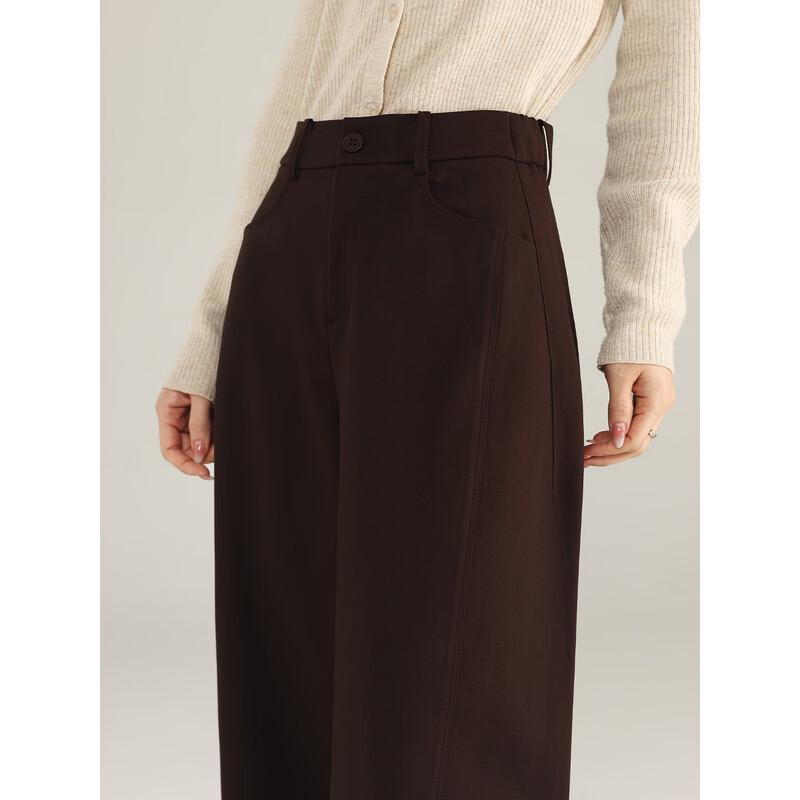 Mengshuya Women's High-Waist Loose Fit Ankle Pants