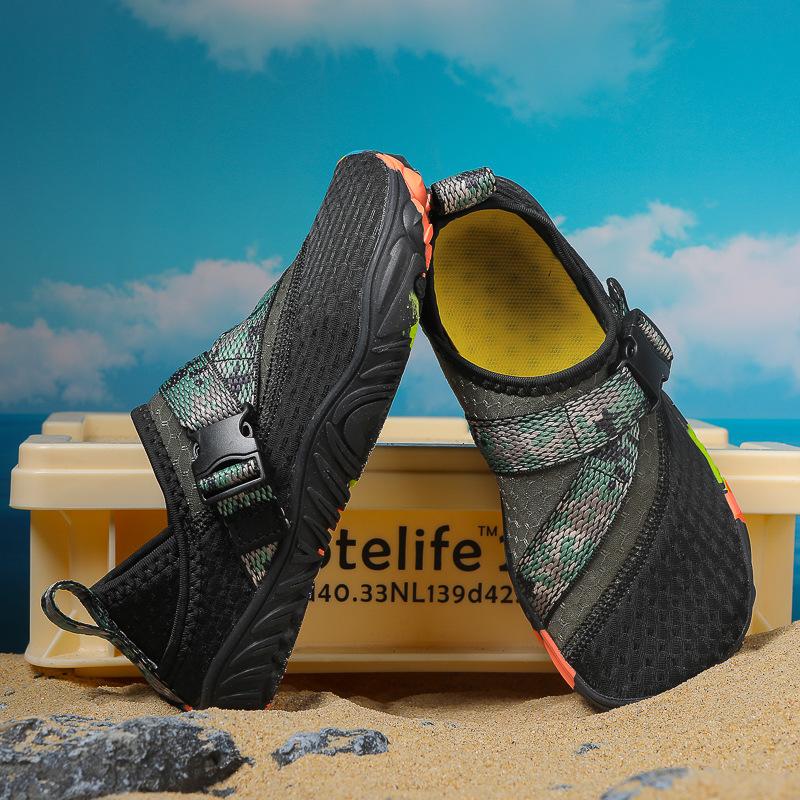 

Обувь для воды для детей, мальчиков и девочек. Быстросохнущие босиком, нескользящие дышащие носки цвета морской волны. Удобная и легкая обувь для плавания в воде для пляжа, бассейна. 35 армия зеленый