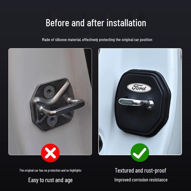 Kryt spony zámku dveří automobilu Ford: Ochranný kryt s tlumením nárazů pro Mondeo, Edge, Focus, Taurus