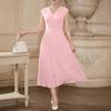 ZANZEA Women Elegant Casual V-Neck Solid Color Sleeveless Dress
