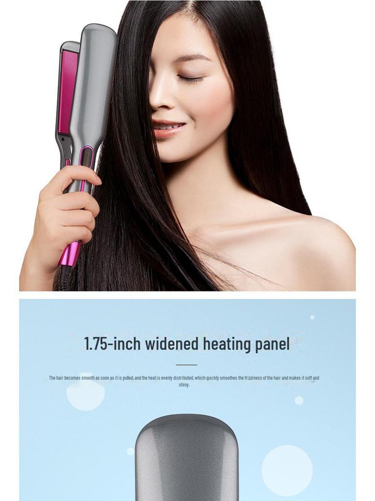 High-Demand Infrared Negative Ion LCD Violet Wide Plate Hair Straightener