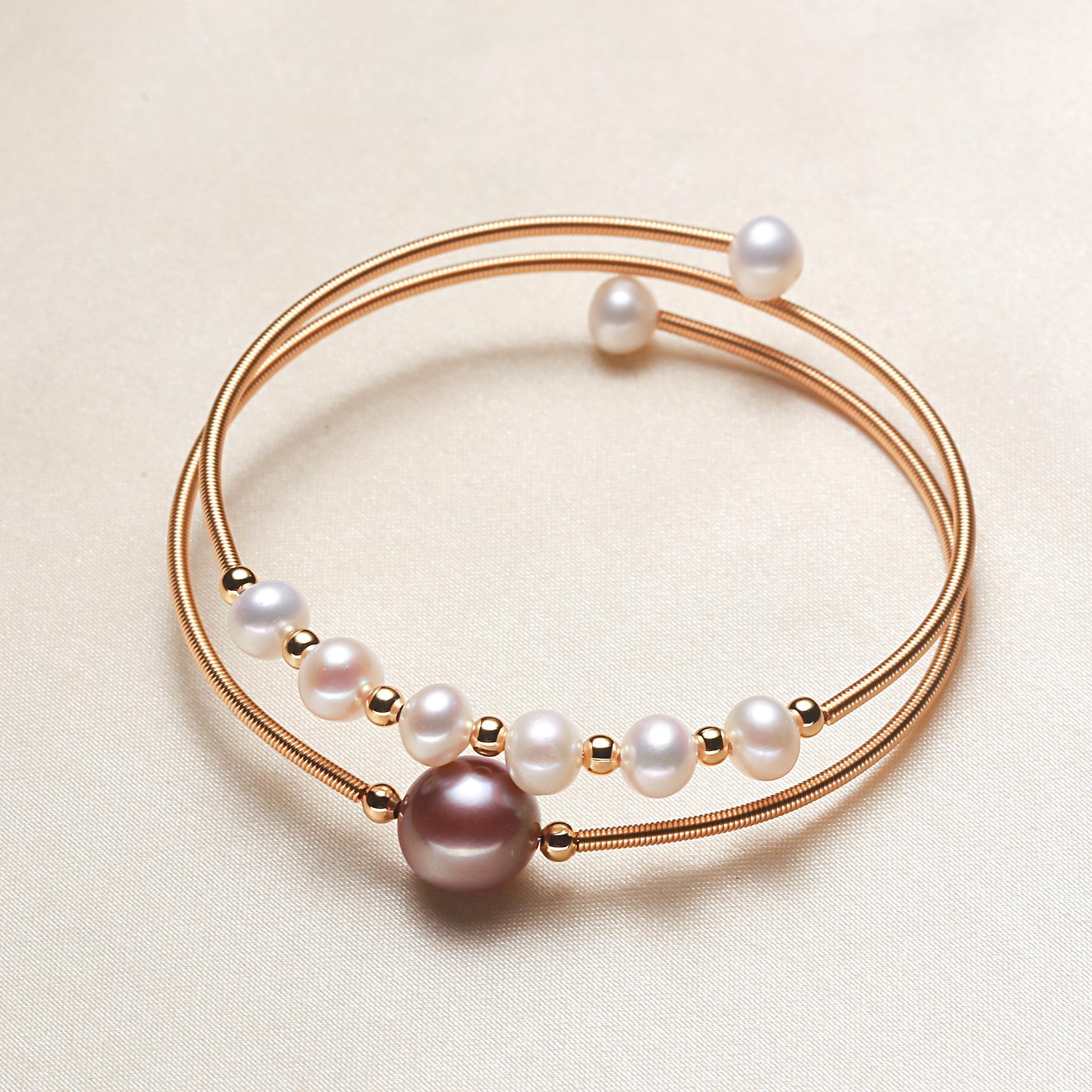 

Danshui Pearl витой двухслойный браслет для девочек, модная ручная одежда для отдыха
