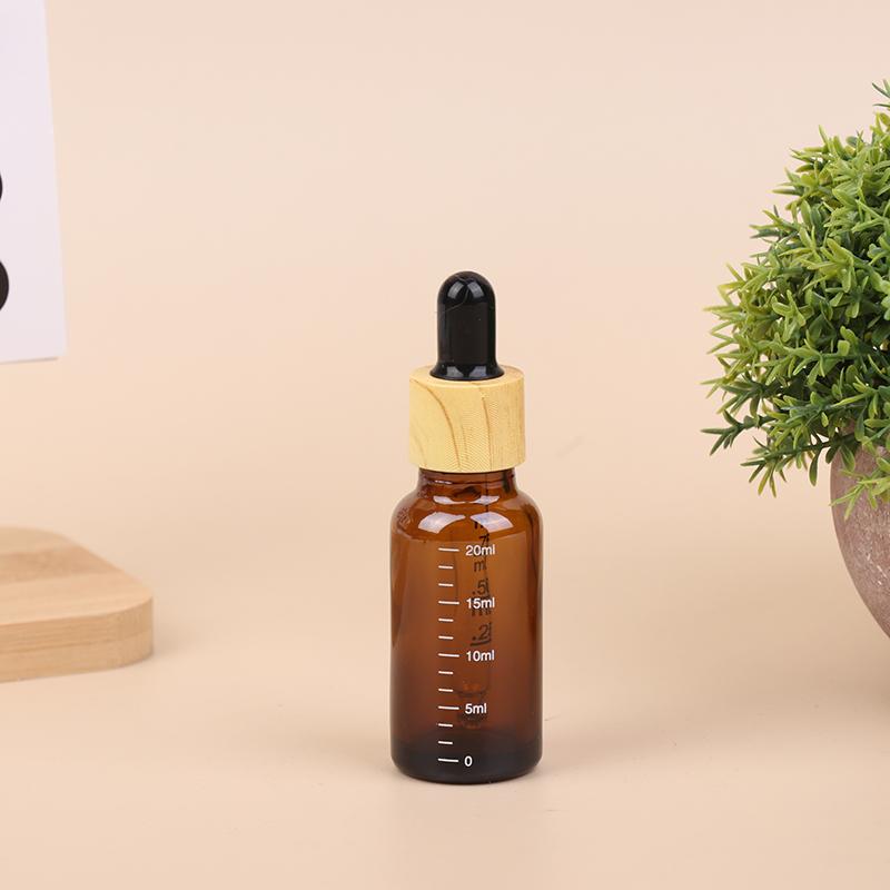 5Ml-100Ml Dropper Bottles With Scale Reagent Eye Drop Amber Glass Aromatherapy Liquid Pipette Bottle Refillable Bottles Travel