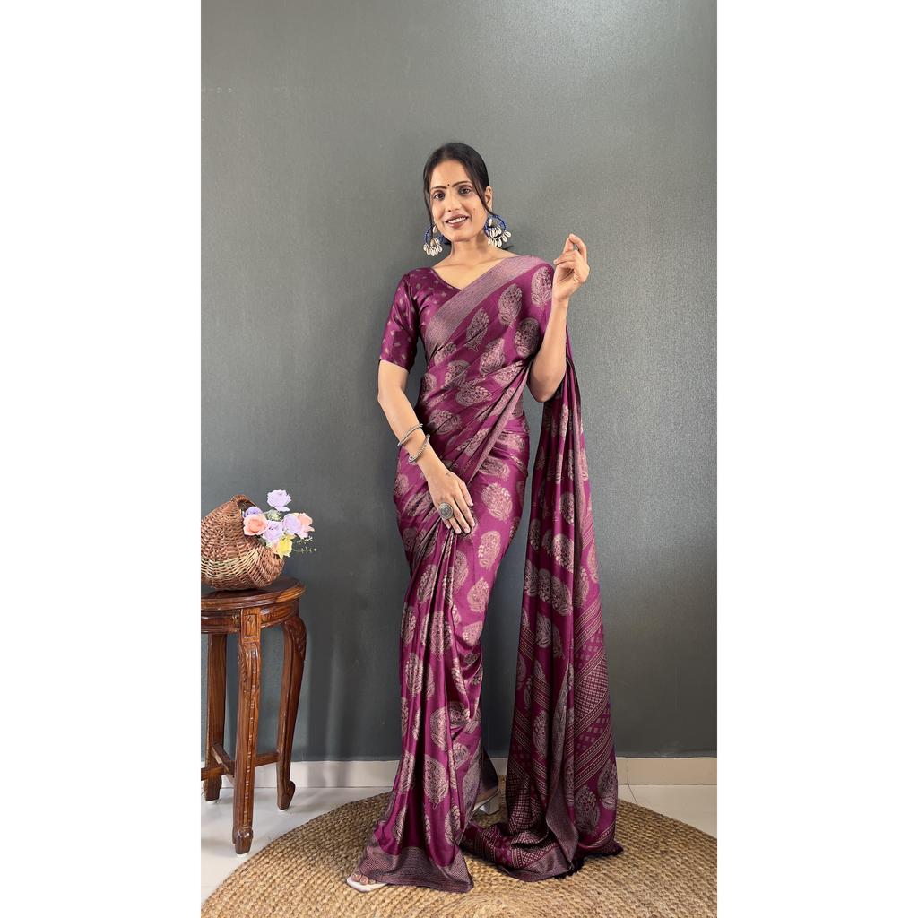 Very Easy Wearable Saree In Just 60 Seconds