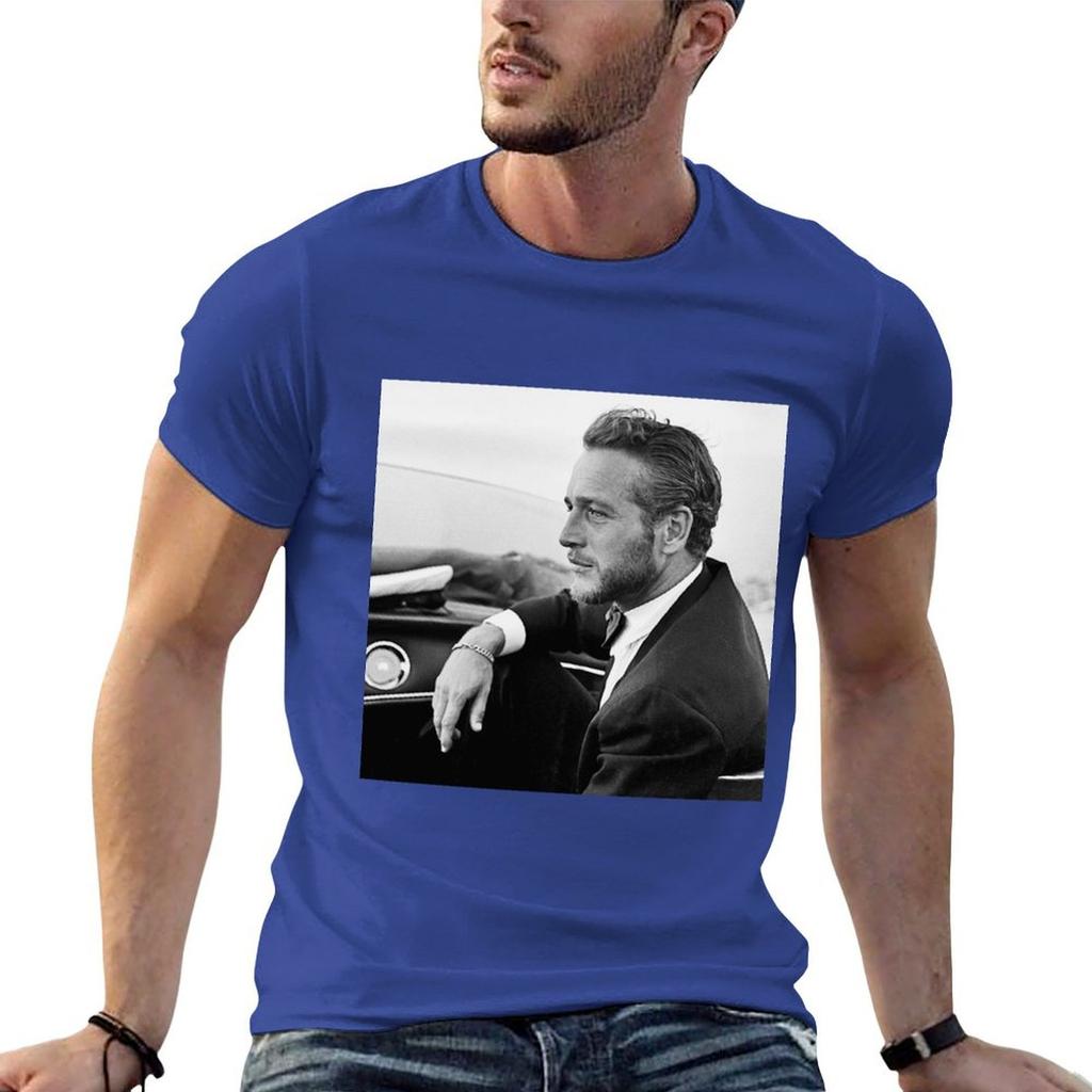 Paul Newman Poster T-Shirt customizeds boys whites vintage clothes mens cotton t shirts