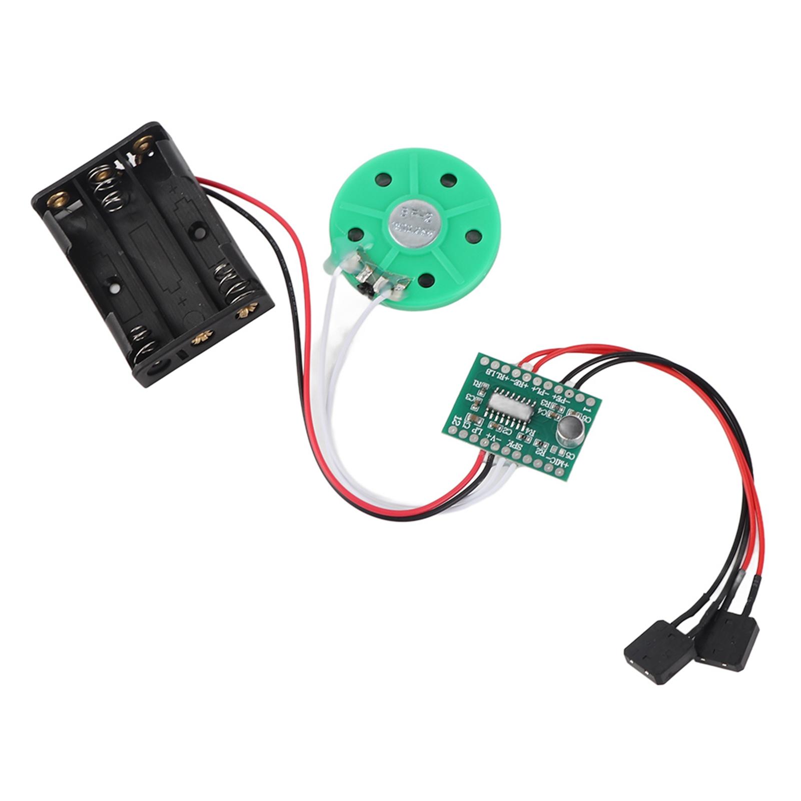 

60-секундне відтворення запису. DIY Голосовий модуль для вітальної листівки. Подовжений кабель 10 см