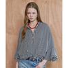 Maxza Stripe Pintuck Ruffle Sleeve Loose Fit Blouse Zd06qb500on