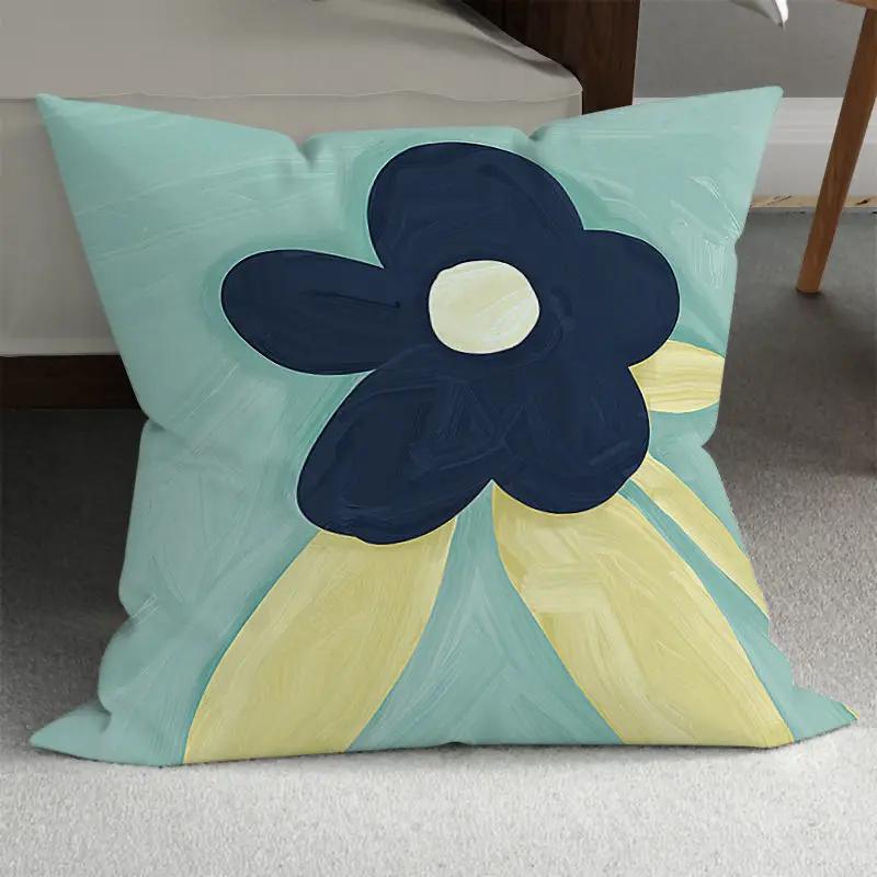 Bedroom Pillowcase Cute Summer Sunflower Decorative Flower  Living Room Bed Sofa Office Chair
