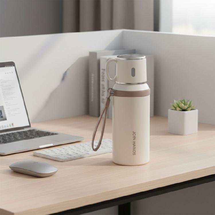 Unique Double Walled Insulated Nonrust Steel Cup 24oz Capacity Heat Cold Retention Technology Silicone Grip Easy Carry