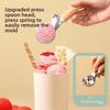 Stainless Steel Ice Cream Spoon Creative Multifunctional Ice Cream Spoon Fruit Ball Digger Watermelon Ball Digger Spoon