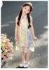 Girls' Summer Cheongsam Dress with Floral Print