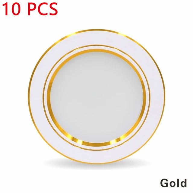 10Pcs High Brightness Round Recessed Ceiling LED Spot 220V 5W 9W 12W15W 18W Commercial Indoor Bedroom Recessed Ceiling Downlight