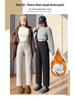 Pantaloni Harem Skinny da Donna a Vita Alta in Lana, con Velluto Interno, Ispessiti, Corti 8/9, Pantaloni Versatili per Completo Autunno/Inverno.