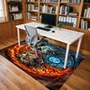 1pc Fire and Ice Animals Themed Rug for Home Decor, Non-slip Office Carpet, Chair Mat, Outdoor Mat, Christmas and Halloween Gifts-0731148