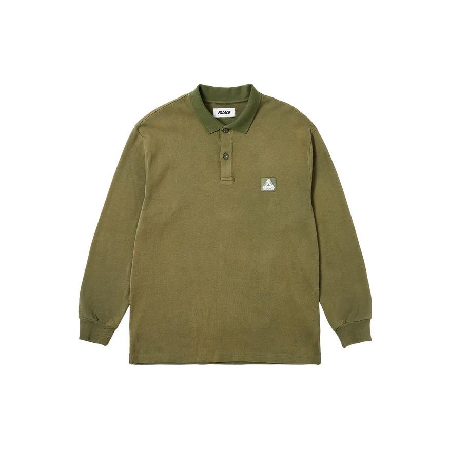 

Palace Washed Out Polo The Deep Green Unisex Tops P25ES087 L