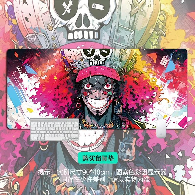 Shounen Anime ONE PIECE Leather Mouse Pad Oversized Anime E-sports Game Table Mat Notebook Keyboard Non-slip Waterproof Mouse Pad Office Desktop Pad