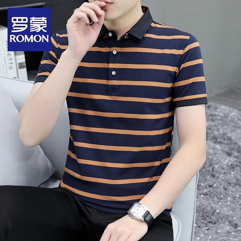 ROMON 2026 Men s Summer Casual Polo Shirt 3XL