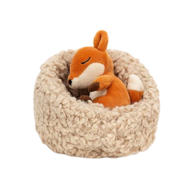 

JELLYCAT Лесные животные Зимняя спячка Лиса Кукла Плюшевая фигурка 7 см высота