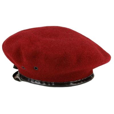 Armee Baskenmütze Wolle Baskenmütze Militärmütze Monty Baskenmütze Rot Herren Damen (L (ca. 57,5 cm))