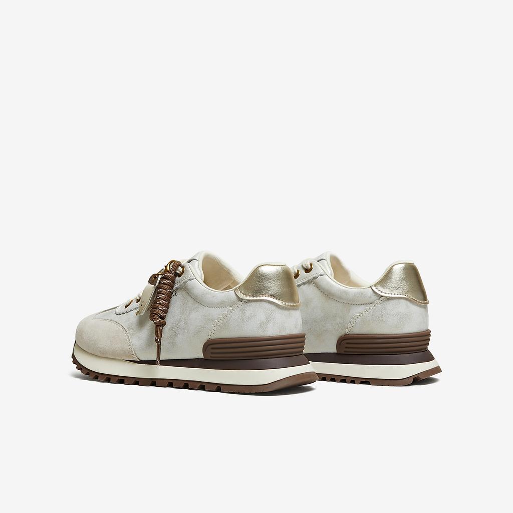 TATA/He She 2026 Spring Thick Soled Forrest Gump Shoes Women's Breathable Casual Sports Shoes
