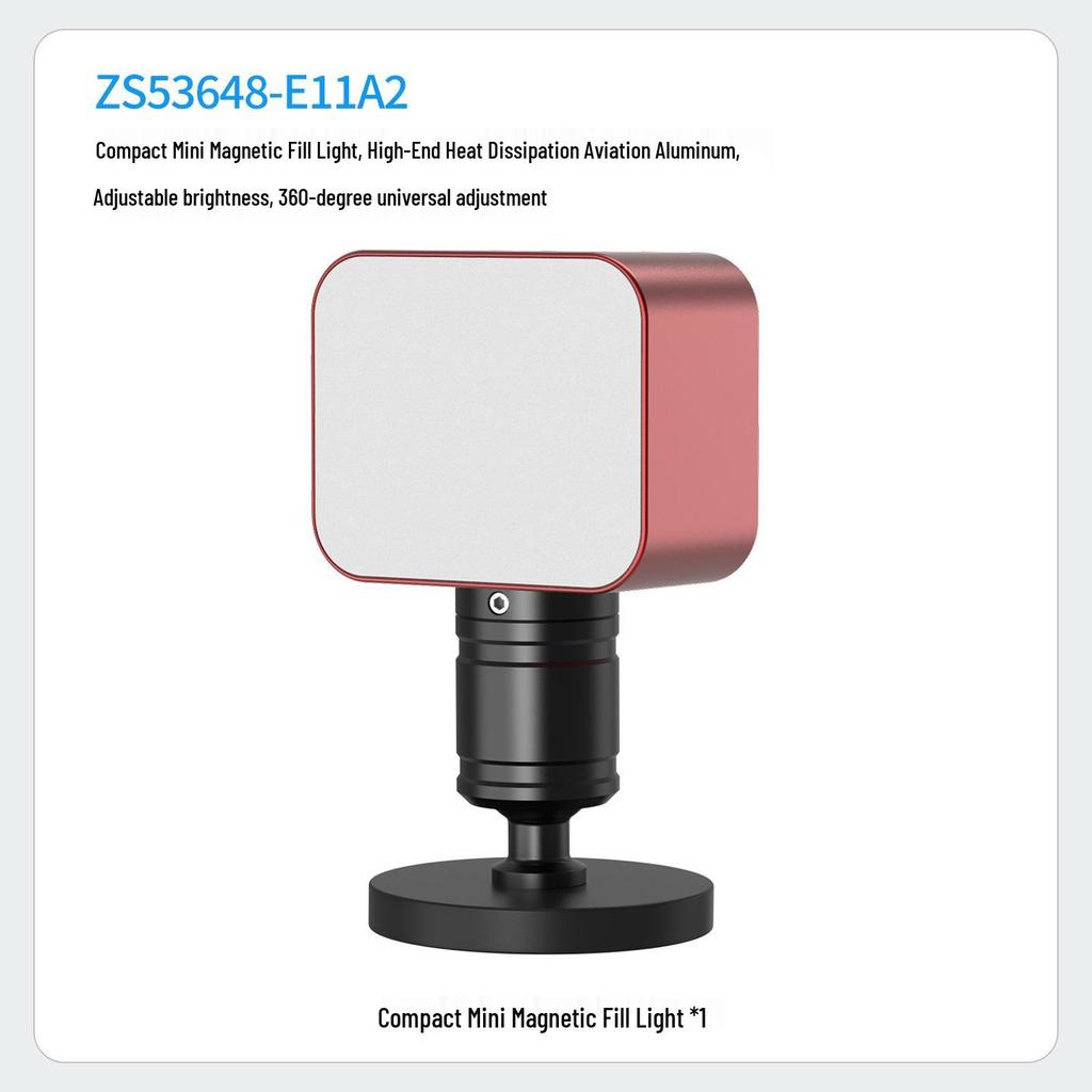 Compact Rechargeable Fill Light with Adjustable Brightness for Mobile Live Streaming and Selfies
