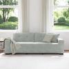 3 Seater Sofa Light Grey 220 X 78 X 80 Cm Velvet