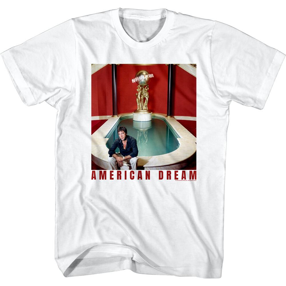 Scarface American Dream Pool Men T Shirt Gold Statue Tony Montana Gangster XL