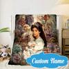Custom Name Fantasy Labyrinth Adventure Blanket bed sofa Blanket Flannel Blanket for Camping, Hiking, Picnic Essentials,gift for Fan family