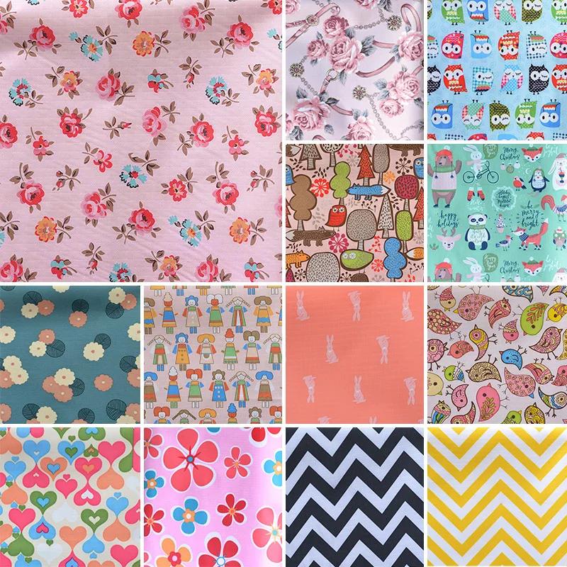 Waterproof 210D Oxford Cloth Fabric Cartoon Pattern Rain-proof Oil-proof Oxford Fabric For DIY Plastic Table Cloth Raincoat Bag