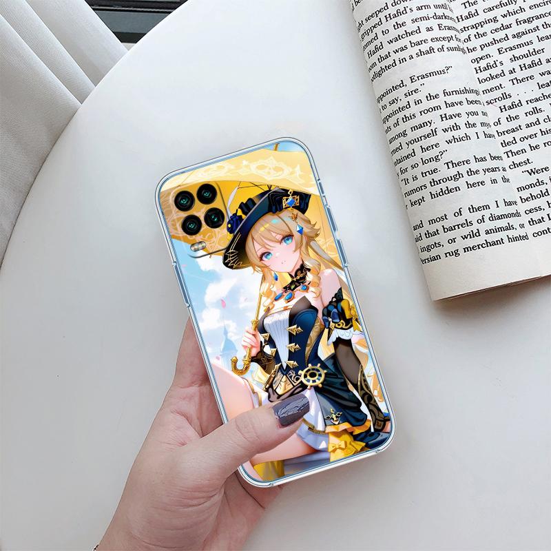 RA14 Genshin Impact Transparent Phone Case for Samsung Galaxy A04 A04S A14 A23 A34 A54 M23 M33 M52 M53