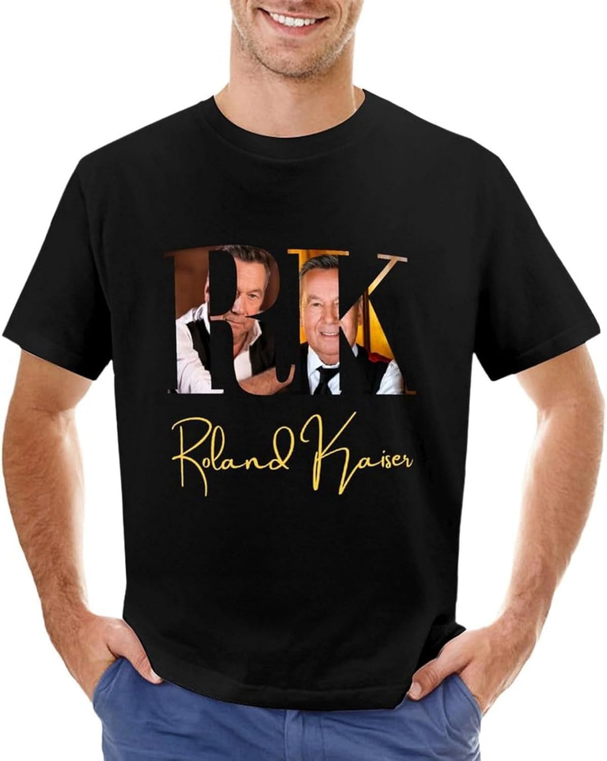 Roland Kaiser-Roland Kaiser Festival- Roland Kaiser Merch Men T Shirt Anime Funny t Shirts 4XL