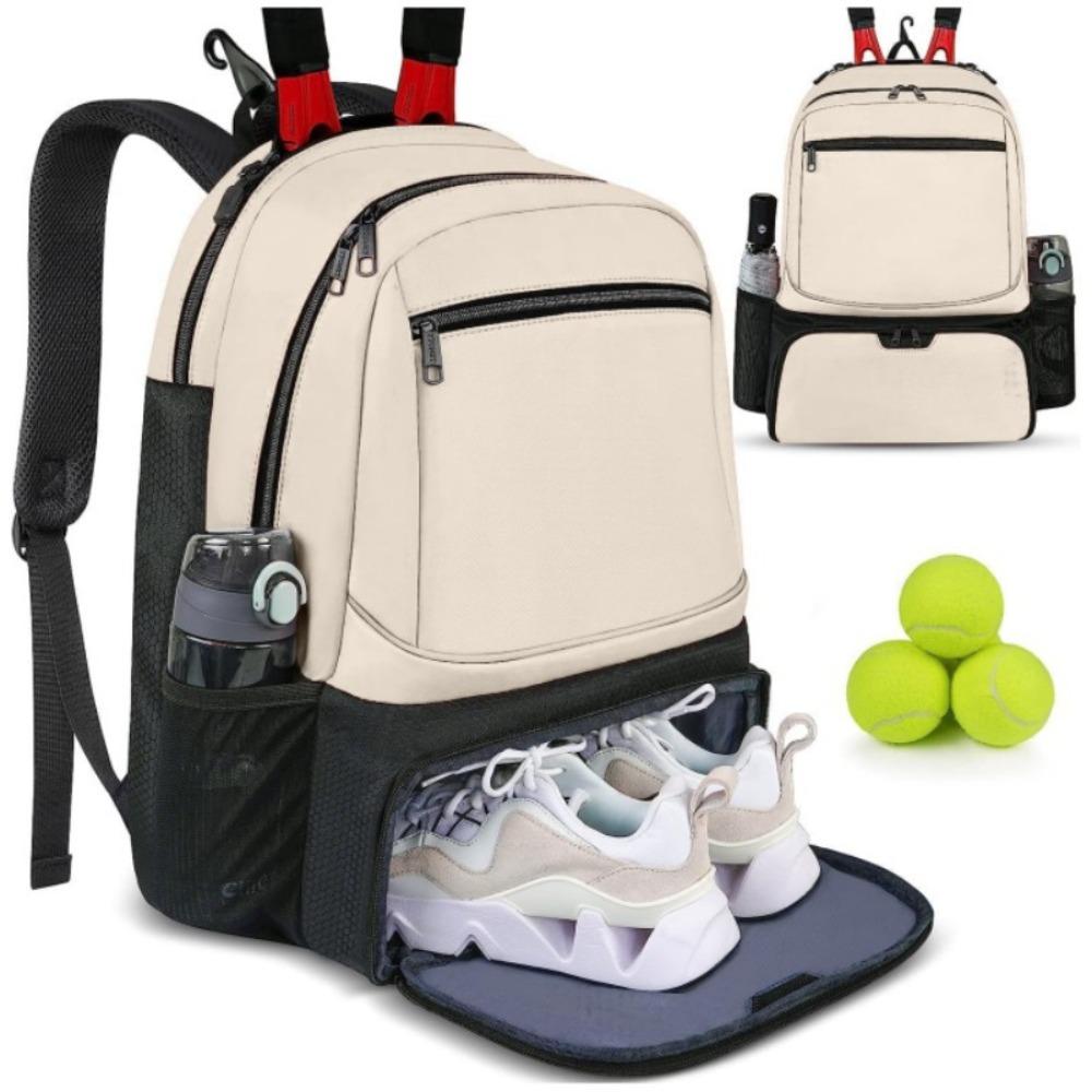 Zipper Closure Pickleball Rackets Backpack Tennis Racket Carrying Bag  For Men Women Sports