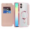 KEYSION Plating PU Leather Flip Wallet Case for Samsung A07 A06 A05 Cards Slots Magnetic Phone Back Cover for Galxy A05 A06 A07