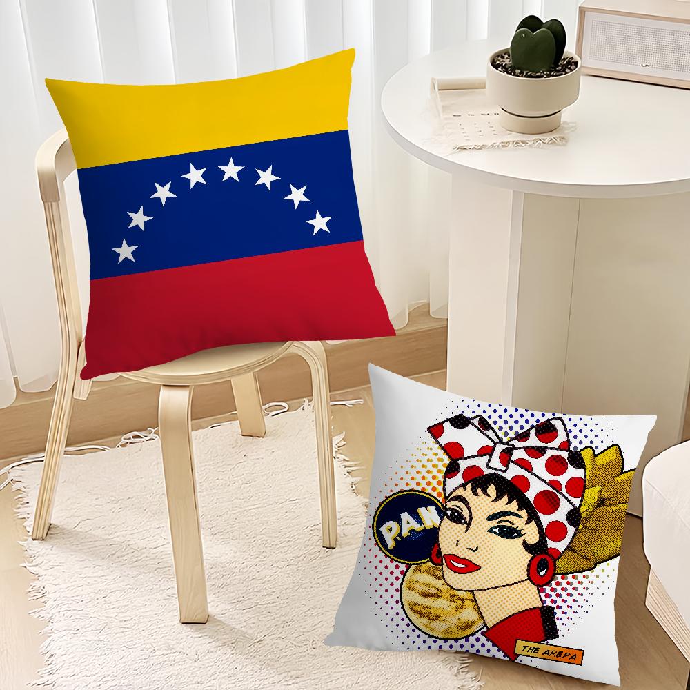 Estetisk konst Venezuela kuddfodral mjukt Bekvämt örngott för soffa vardagsrum hemmakontor inredning Skyddsfodral
