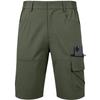 Men's Summer Casual Multi Pocket Cargo Shorts Outdoor Knee Length Work Shorts with Elastic Waistband and Zipper Pockets for Daily Use