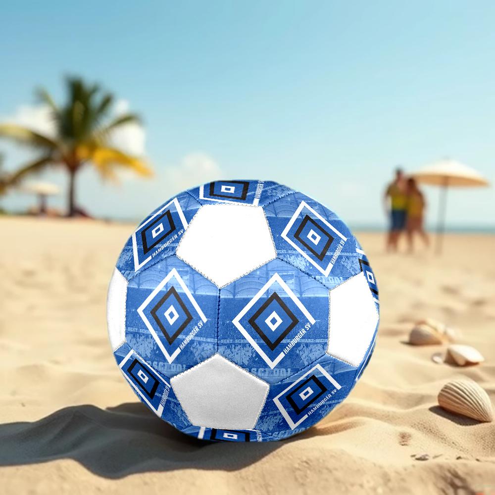 Pallone da Calcio Hamburger SV, colorato, adatto a tutte le età, cucito a macchina, materiale PVC, qualità da competizione, durevole e ad alto rimbalzo