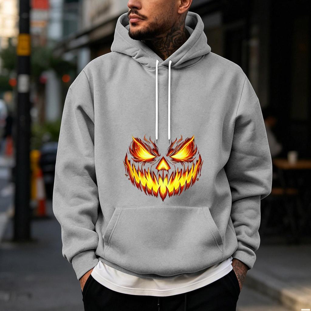 Herren Halloween Motiv - Gefütterter Pullover Hoodie für Freizeitkleidung