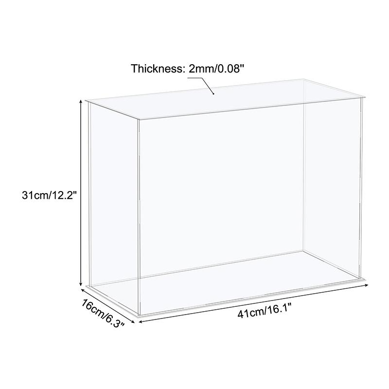 41size Acrylic Display Case for Collectibles Assemble Clear Protection Showcase Cube Storage Box Dustproof Display Organize Toys