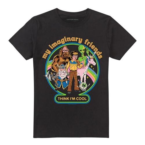 Steven Rhodes Unisex Adult My Imaginary Friends T-Shirt