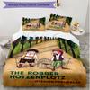 3-teiliges Bettbezug-Set (1 * Bettbezug + 2 * Kissenbezug, ohne Kern), Der Rauber Hotzenplotz Print Weiches Ganzjahres-Bettwäscheset, Heim-Schlafzimmer-Dekoration Geschenk