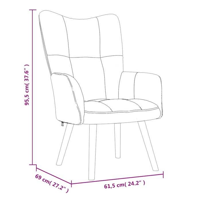 VidaXL Chaise de Relaxation Fauteuil de Détente Siège de Relaxation Chaise de Détente Salon Salle de Séjour Intérieur Vert 328054