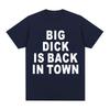 Summer Men's Adult Sex Joke Letter Printed Hip Hop Round Neck T-shirt 100% Cotton Loose Soft Breathable Short Sleeve