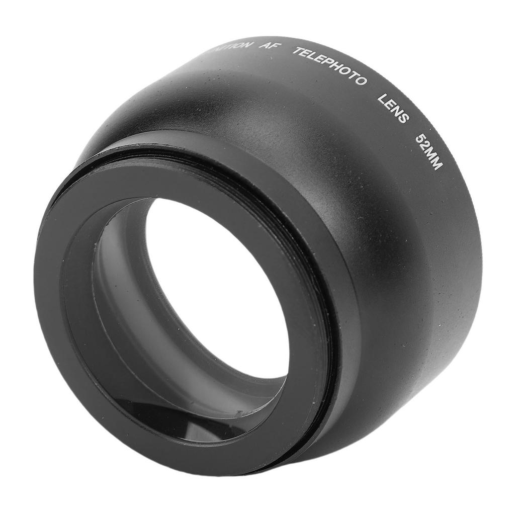 52mm 2X Vergroting HD Teleconverter Teleobjectief voor 52mm Vatting Camera Lichtgewicht Aluminiumlegering T2 Lensdraad
