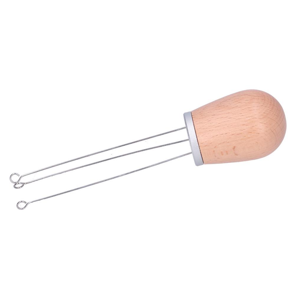 Wooden Handle Needle Coffee Stirrer 304 Stainless Steel Needles Coffee Leveler Tool For Barista