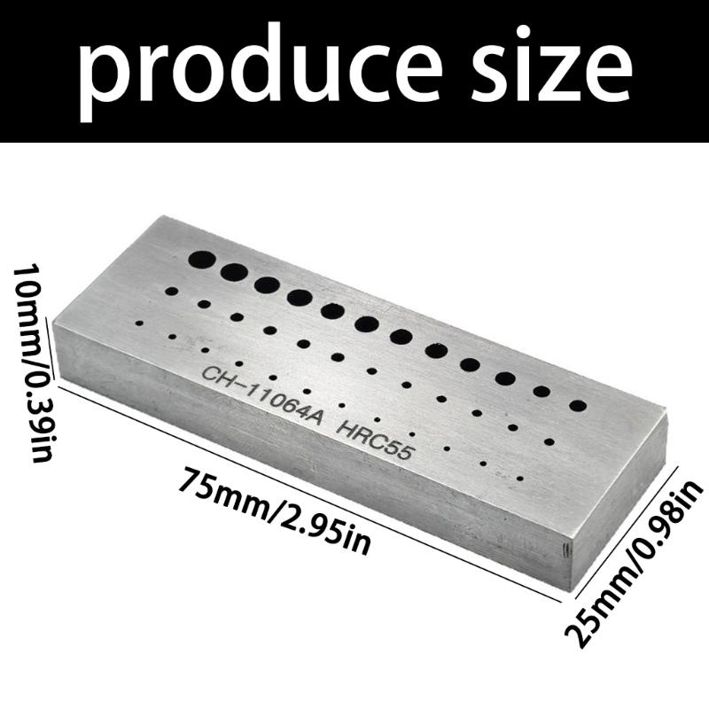 Practical 36 Eye Three Row Metal Stamping Tool Craft Punching Tool Perfect For Professional Jewelers And Hobbyists