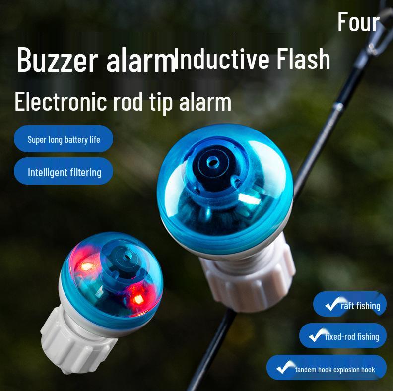 Ikejin High Sensitivity Automatic Rod Tip Light and Alarm for Night Fishing